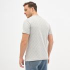 Men's Round Neck Half Sleeves T-Shirt, Light Grey, small image number null