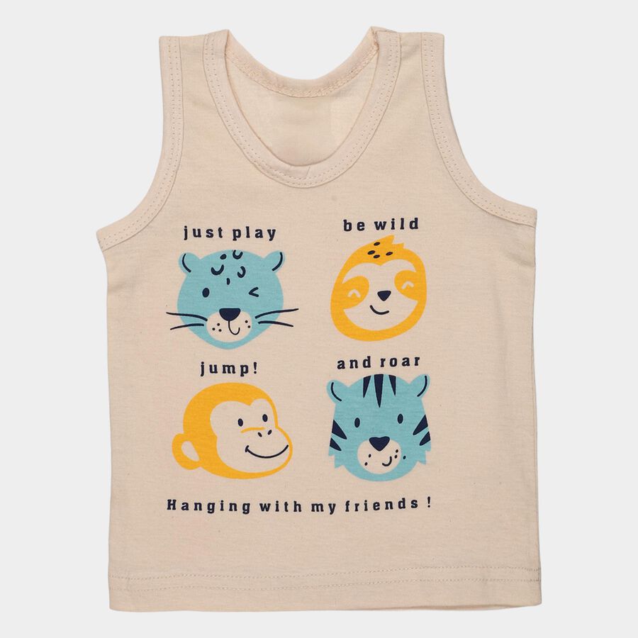 Infants' Vest, Beige, large