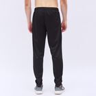 Men's Jet Black Regular Fit Paneled Track Pants, Black, small image number null
