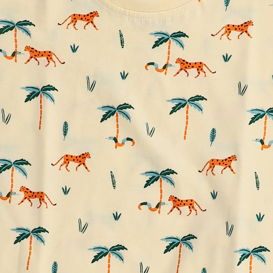 Boys' Night Suit, पीला, large image number null