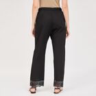 Ladies' 100% Cotton Palazzos, काला, small image number null