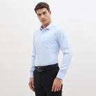 Men's Light Blue Classic Formal Shirt, हल्का नीला, small