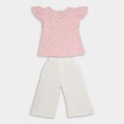 Girls' Capri Set , हल्का गुलाबी, small