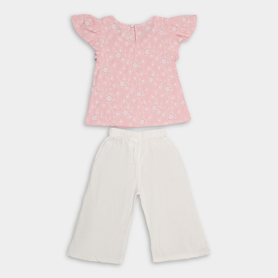 Girls' Capri Set , हल्का गुलाबी, large