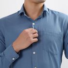 Men's Formal Shirt , Mid Blue, small image number null