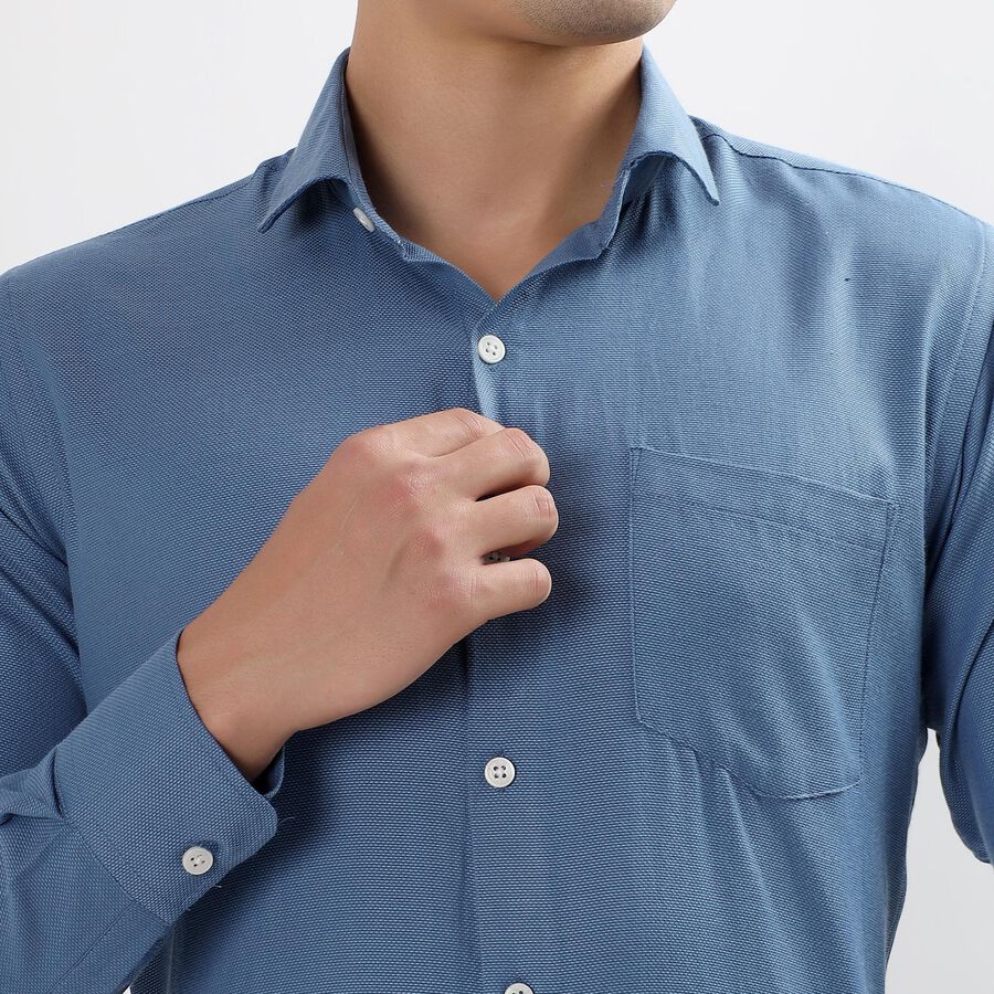 Men's Formal Shirt , Mid Blue, large image number null