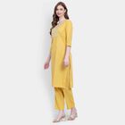 Embroidered Kurta, Mustard, small image number null