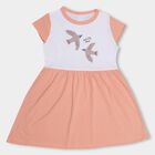Girls' Frock, पीच, small image number null