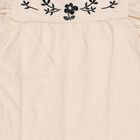 Girls' Off-White Round Neck Casual T-Shirt, ऑफ व्हाइट, small image number null