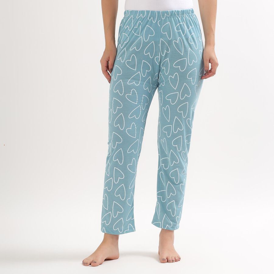Ladies' Full Length Pyjama , Aqua, large image number null