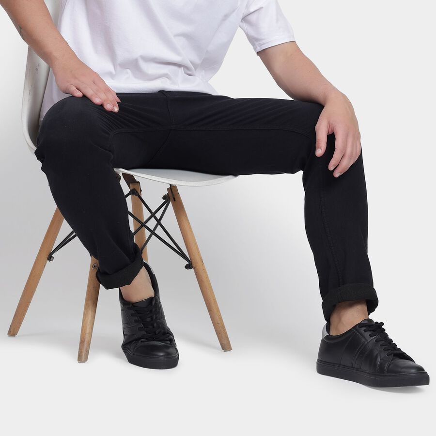 Men's Slim Fit Jeans, Black, large image number null