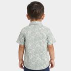 Infants Green Cotton Casual Shirt, हल्का हरा, small