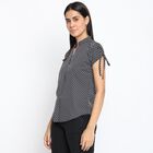 Checks 3/4th Sleeves Shirt, Black, small image number null