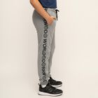 Boys' Light Grey Printed Cotton Blend Pyjama, मिश्रित हल्का ग्रे, small image number null