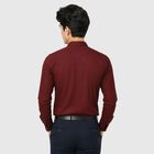 Men's Wine Slim Fit Formal Shirt, वाइन, small