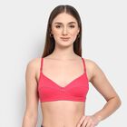 Ladies' 100% Cotton Bra , मूँगा (कोरल), small image number null
