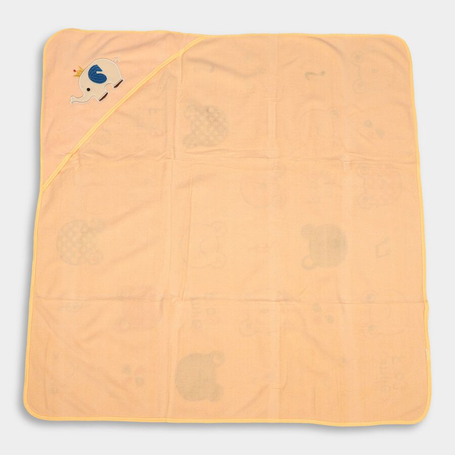 Infants' 100% Cotton Towel, Peach, large image number null