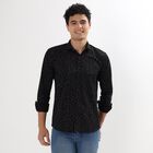 Men's 100% Cotton Casual Shirt , काला, small image number null