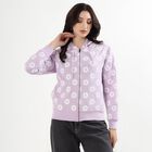 Women's Soft Lavender Hooded Casual Sweatshirt, लाइलेक, small image number null