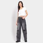 Ladies' 100% Cotton Jeans , Light Grey, small image number null