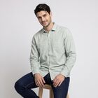 Men's Mint Green Casual Shirt, हल्का हरा, small