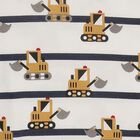 Boys Bright White Crew Neck Casual Sweatshirt, मध्यम नीला, small image number null