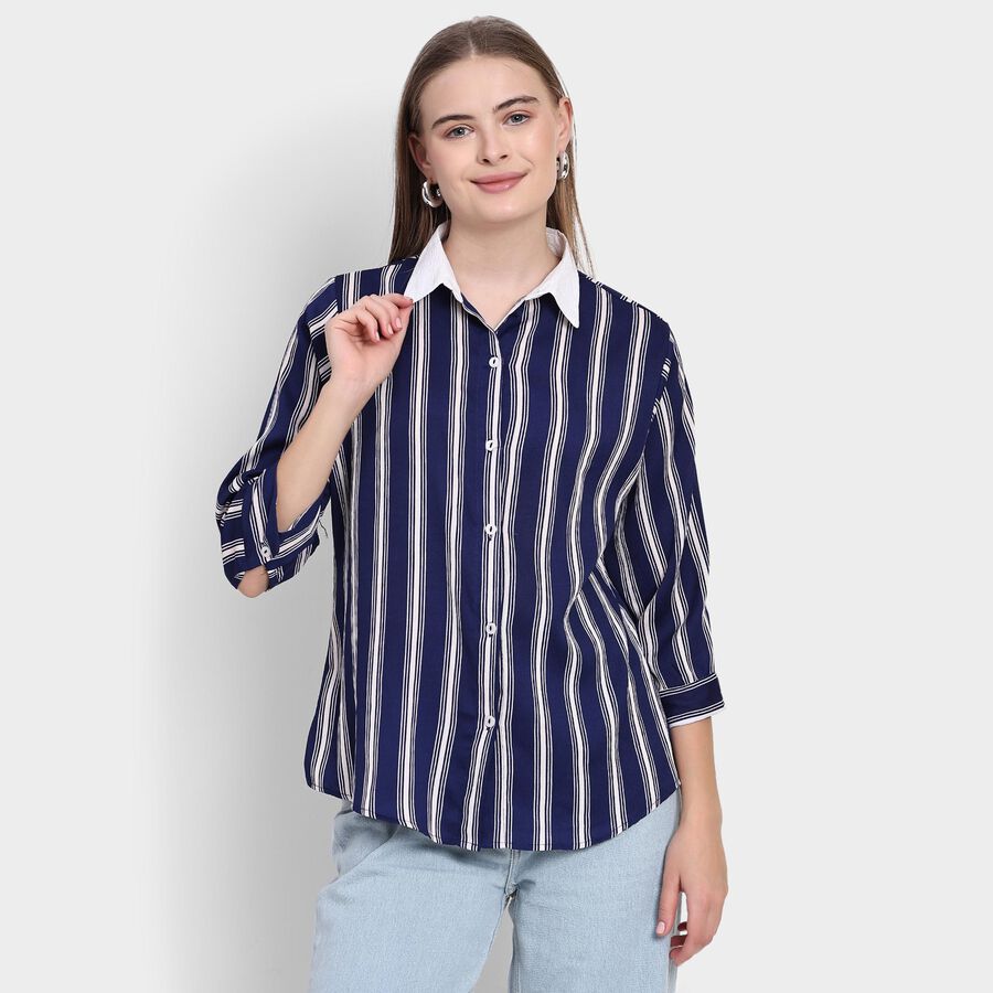 Ladies' Shirt, Navy Blue, large image number null