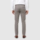 Men's Grey Slim Fit Chino Trousers, हल्का ग्रे, small