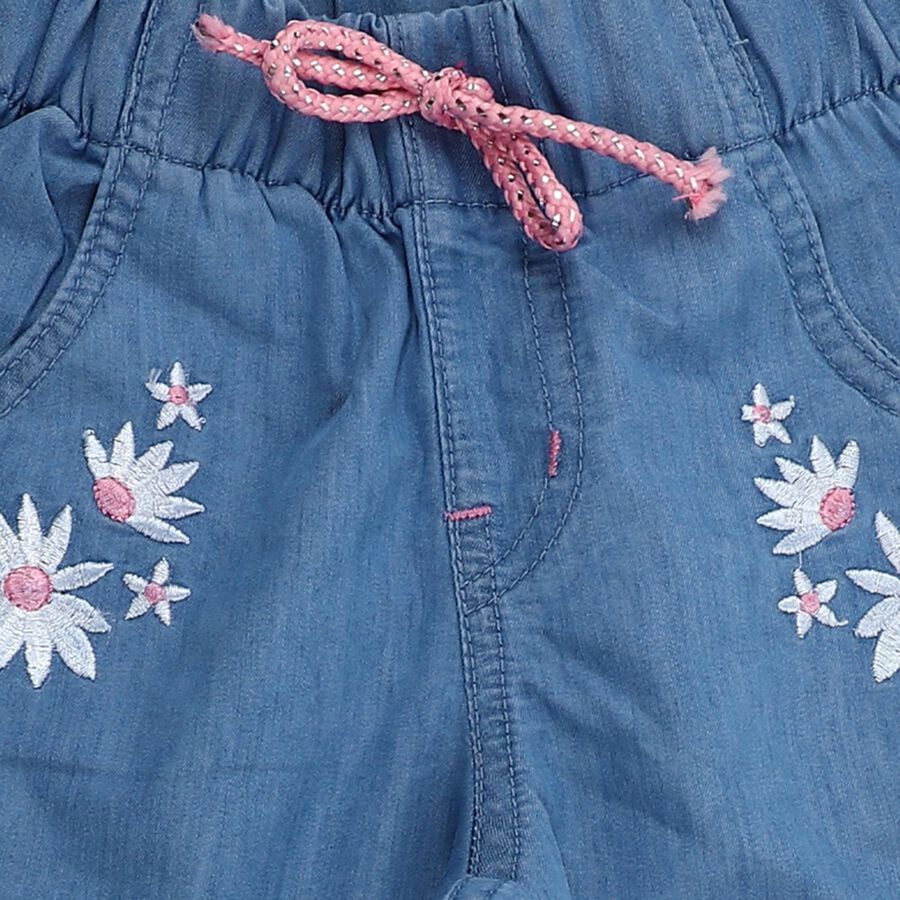 Girls' Jeans, मध्यम नीला, large image number null