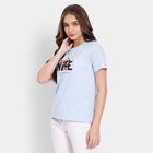 Ladies' Round Neck T-Shirt, हल्का नीला, small image number null