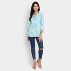 Printed Kurti, Light Blue, small image number null