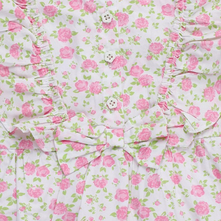 Girls' Frock, Off White, large