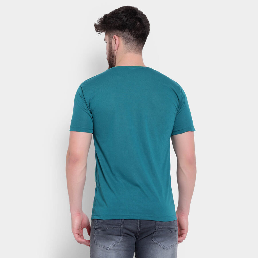 राउन्ड नेक टी-शर्ट, टील ब्लू, large image number null