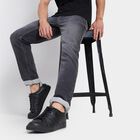 Men's Slim Fit Jeans , Dark Grey, small image number null