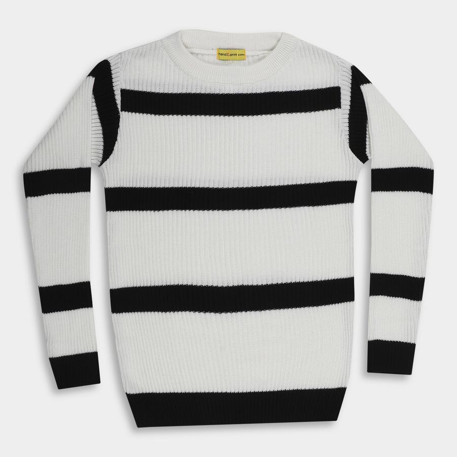 Girls' Pullover, सफ़ेद, large image number null