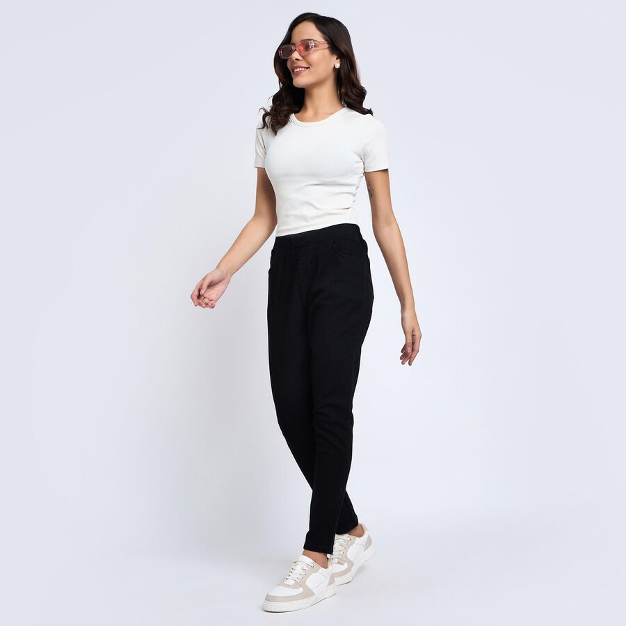 Ladies' Jeans, Black, large image number null