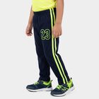 Boys' Navy Blue Sporty Cotton Blend Pyjama, Navy Blue, small