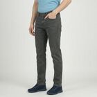 Men's Grey Slim Fit Solid Jeans, Light Grey, small