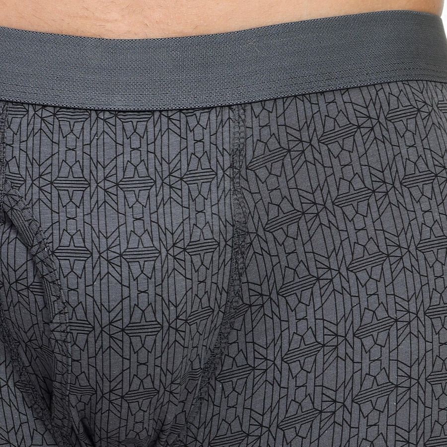 Men's 100% Cotton Trunks , Dark Grey, large