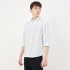 Men's Rich Eggshell White Classic Casual Shirt, White, small