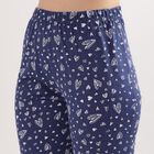 Ladies' 100% Cotton Night Suit, नेवी ब्लू, small image number null