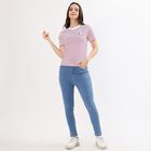 Ladies' Jeans, मध्यम नीला, small