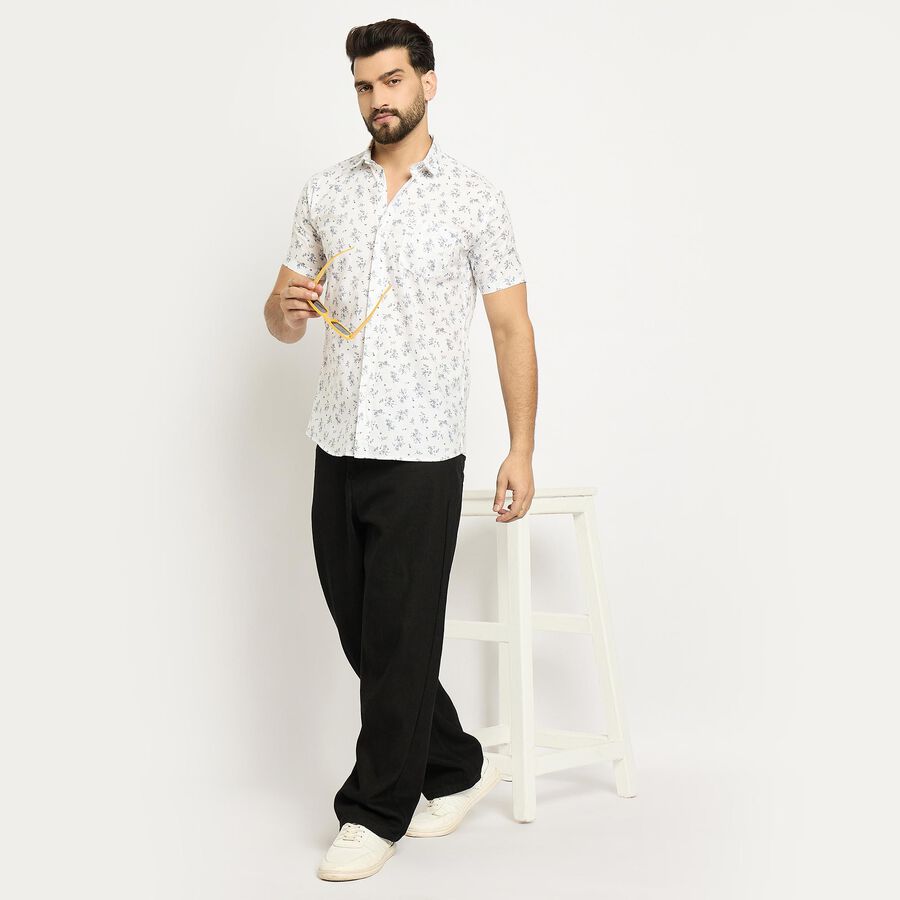 Men's 100% Cotton Casual Shirt , White, large image number null