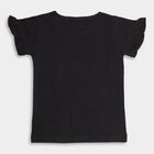 Girls' 100% Cotton T-Shirt, Black, small image number null