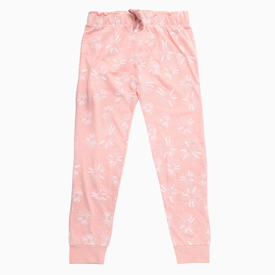 Girls' Pyjama, हल्का गुलाबी, large