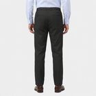 Men's Black Slim Fit Chino Trousers, Black, small