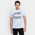 Men's Round Neck Half Sleeves T-Shirt, Sky Blue, small image number null