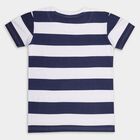 Boys' 100% Cotton Half Sleeves T-Shirt , नेवी ब्लू, small image number null