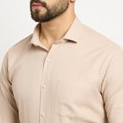Men's Formal Shirt , Beige, small image number null