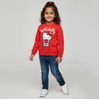 Girls' Sweatshirt, Red, small image number null